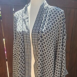 Max Studio Cardigan Classic Black & White